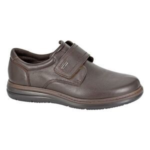 IMAC Mens Leather Extra Wide Casual Shoes / Brown